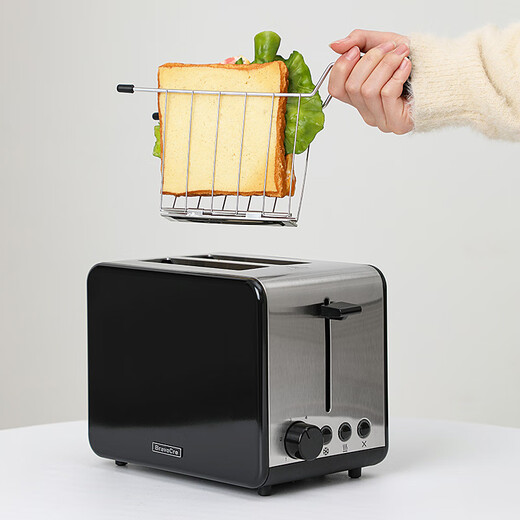 Bravo Toaster Fully Automatic Home Breakfast Toaster Toaster Small Multi-Function Heating Toaster High-end Toaster + Sandwich Clamp