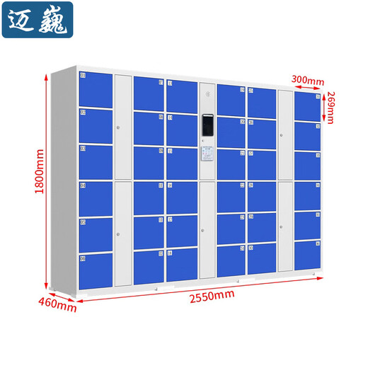 迈巍 电子存包柜 单位员工物品寄存柜2550*460*1800mmWS36 1台