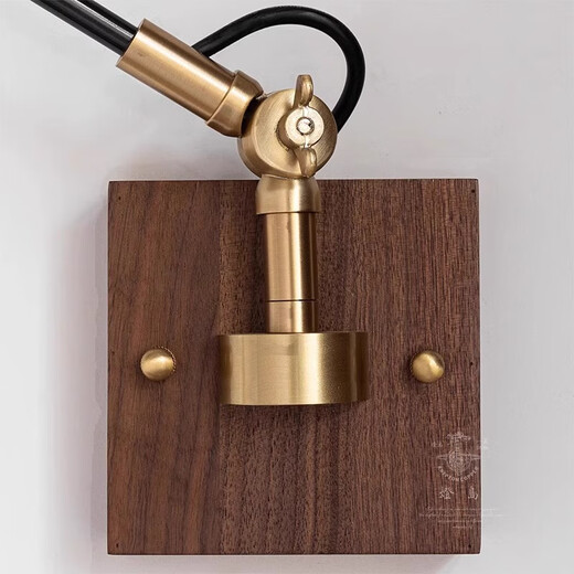 Zhongshuai retro Nordic all-copper bedside wall lamp, simple, fashionable, multi-functional universal creative industrial style lamp, multi-functional universal wall lamp + concealed wiring type