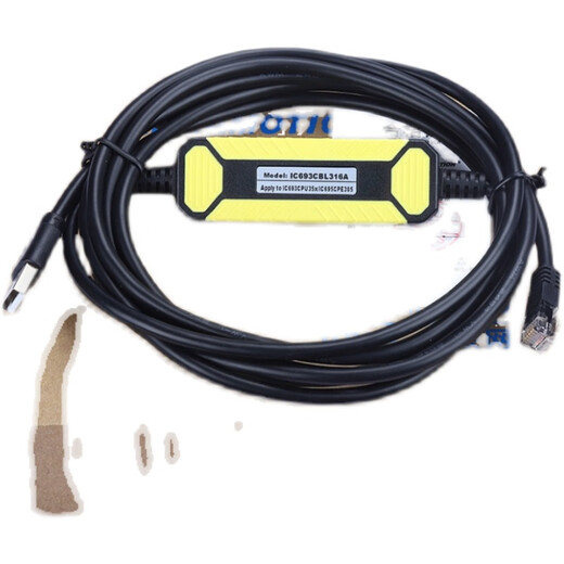 Renjuyi convient à GE IC695CPE305 IC693CPU35X Série PLC Programmation de programmation Ligne IC693CBL316A Black