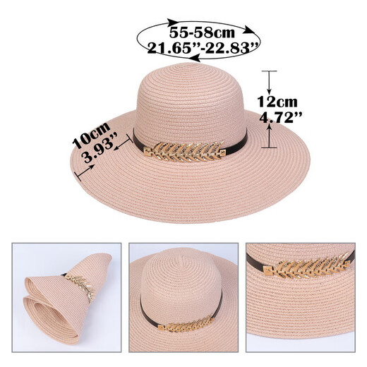 Rongxitu (Rongxitu) Sunshade Seaside Holiday Holiday Straw Hat.