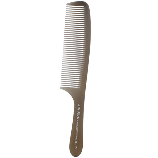 Manika professional hairstylist hair comb ultra-thin flat comb women's cutting and combing hair shop special men's push edge comb frosted transparent gray-15915