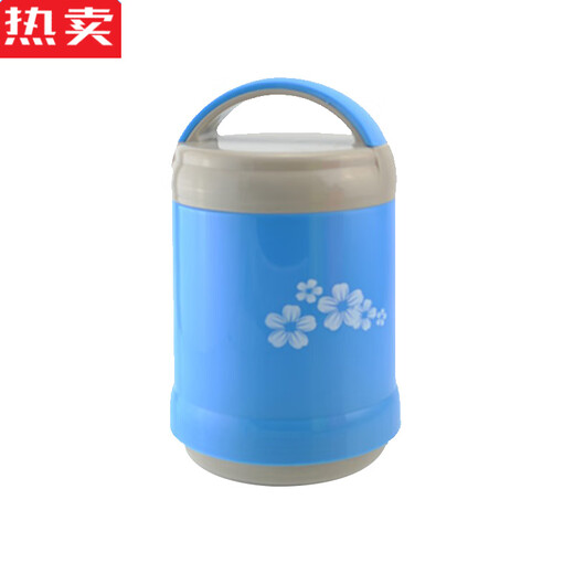 保温饭盒玻璃内胆双层真空长保温桶便当便携大容量学 SN40定制 不挑色9732-2+条纹袋1.4L
