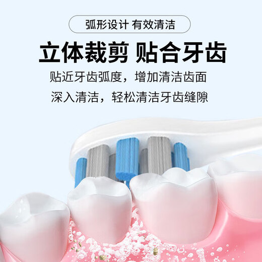 Meitianlai adapts to usmile electric toothbrush head Y1 Y1S Y10 P10 P20pro P1 P3 P4 U1 U4 smile plus replacement universal fade reminder gray professional style 4 pieces (single tube independent packaging)