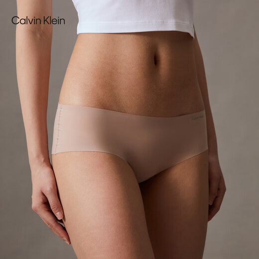 Calvin Klein Unterwäsche 24 Frühlings- und Sommer-Frauen mit zwei Padded CK markless Baumwollgekrönte Anti-Pinch-Hüft-Halbpolster-Unterwäsche für Frauen QP1049 Accessoires 6xy-Raum Schwarz/Fleischfarbe 2 xs