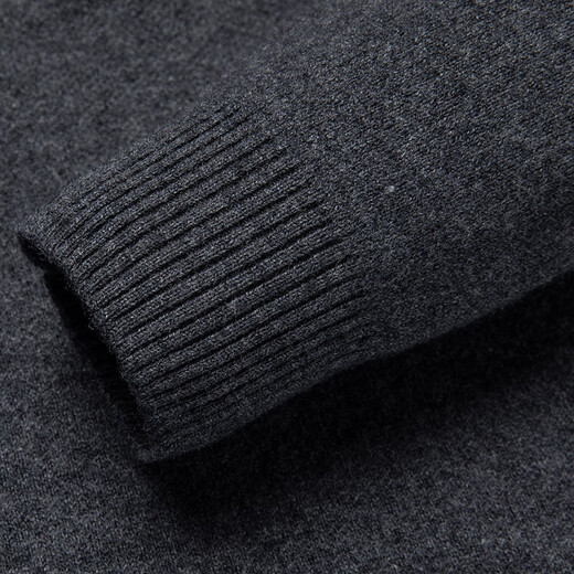 Classic Car (LAOYECHE) Merino pure wool men's lapel long-sleeved T-shirt thickened wool sweater autumn and winter versatile warm sweater sweater AN-98657 wine red 3XL recommended 175-190Jin Jin equals 0.5 kg