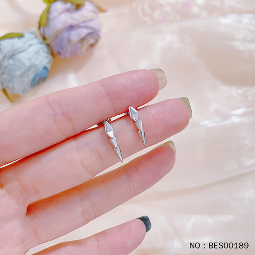 Gaibaolou New Products for the Year of the Snake PT950 Platinum Earrings Zodiac Snake Platinum Earrings Snake Bone Earrings Snake Bone Earrings 2.32g Pair