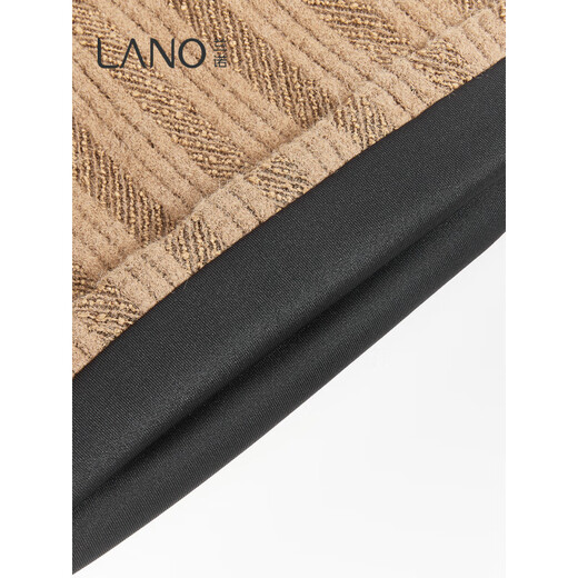 Lannuo wool knitted cold hat for women 2025 autumn and winter new style big head circumference showing face small postpartum confinement hat pullover hat black M (56-58cm)