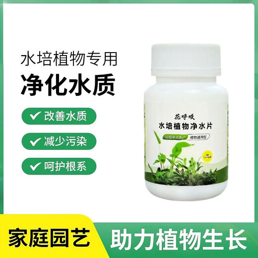 Fresh flowers, rich bamboo nutrient solution, hydroponic plant water purification tablets, disinfection tablets, flower shop purification water quality, hydroponic plant water purification tablets*2 bottles