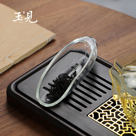 Peking University History Yujian Crystal Glass Tea Household Teaspoon Kung Fu Tea Set Accessories Zen Tea Ceremony Spare Parts Teaspoon Tea Dial Yujian Yujian Tea Rules