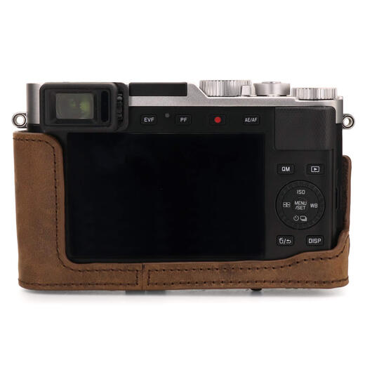 Megagear Mg1697 Immer bereit für die Lederkamera -Koffer Leica D -Lux 7 - Zimt