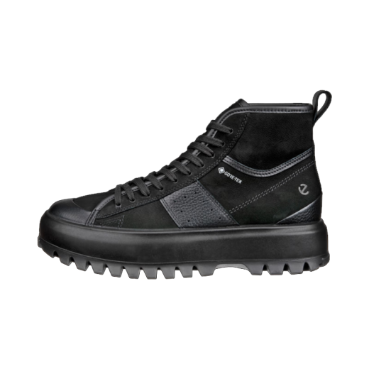 ECCO women's GTX waterproof high-top Martin boots non-slip wear-resistant outdoor sports shoes 860403 51052-Black 36