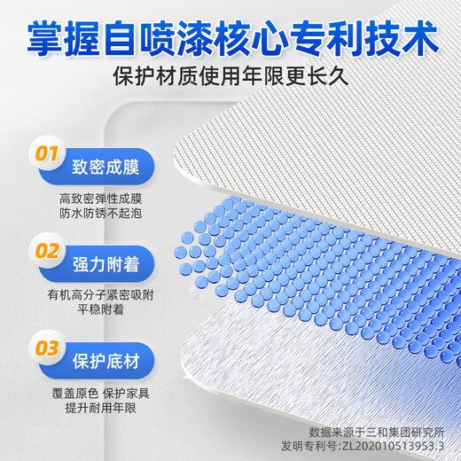 Sanhe self-spraying hand spray wheel color change anti-rust wall graffiti furniture railing renovation repair paint 40 white 12 cans (box)