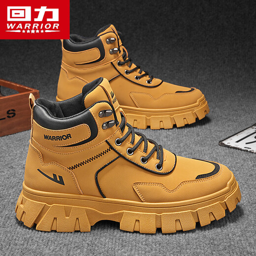 Huili Herrenschuhe 2024 Herbst NEU NEUER AMERICAN TRENDY VERSATILE MIDE-TICK DICKLOLED Martin Boots Black 44