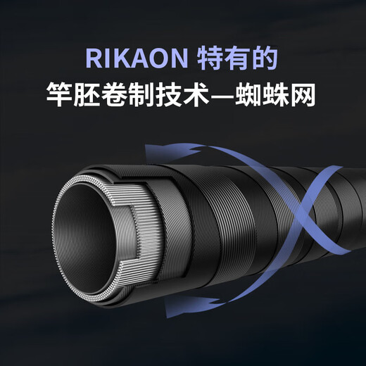 Rikaon Wild Dog Bluevior Blue viagra tige noire Black Pit Sea Catman Fish Insect Rod à long-take Competition Tail à pêche 2,03m / BVC682ML GABE