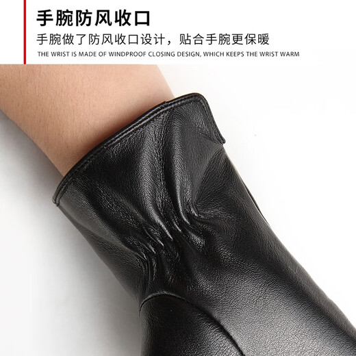 Colorful genuine leather gloves for women in autumn and winter, warm plus velvet sheepskin gloves for women, cycling, driving, motorcycles, leisure gifts for girlfriends