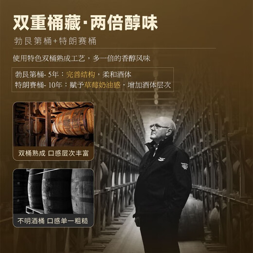 路易布兰登（LOUIS BRANDON）派斯顿法国原酒进口洋酒XO白兰地40°烈酒送礼单支礼盒装700mL
