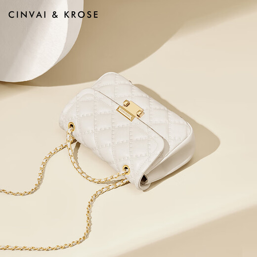 Cinvaikrose [igual que Sa Cai Charoen] Bolsa Bolsa para mujeres 2025 NUEVA bolso cruzado Bolso de hombro Cadena de diamantes Pequeño bolso cuadrado Regalo de cumpleaños para novia