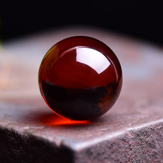 Jinshitong water purified blood amber loose beads single bead round bead amber beeswax waist top bead star and moon bracelet bracelet accessories 12mm one