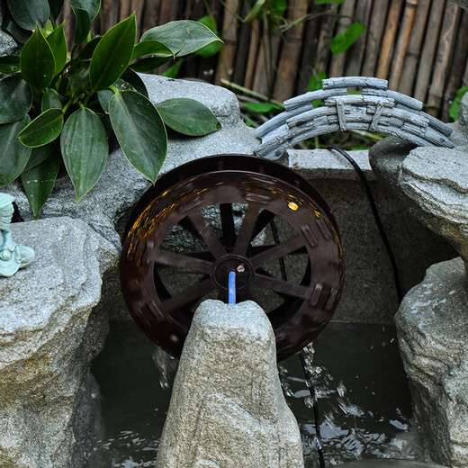 璨匠（CANJIANG）庭院户外假山鱼池高山流水喷泉摆件阳台落地招财风水轮循环水景观 5052+9039加高大山+5010加高小山