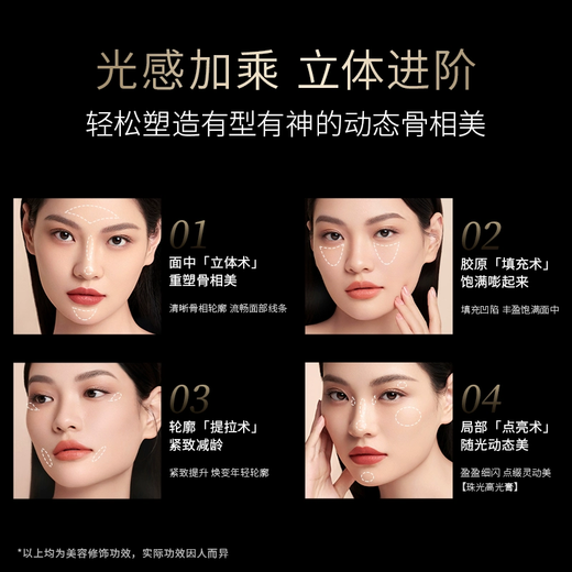 Mao Geping Light and Shadow Sculpting Highlight Cream 5g Highlight Repair Palette Matte Brightens Skin New Year's Gift for Girlfriend