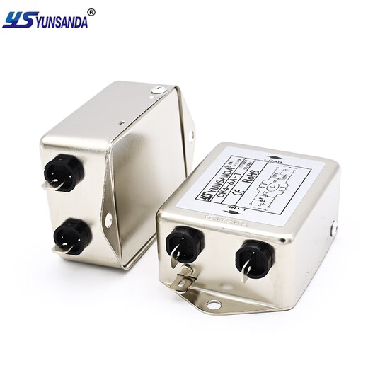 YUNSANDA single-phase 220v AC electromagnetic interference purifier EMI power filter CW4L2-10A-S (004) CW4L2-6A-S (004) bipolar single-phase 220V filter