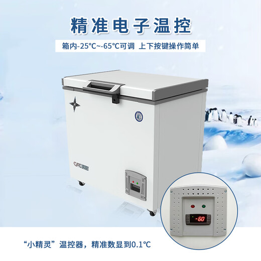 Bingxing Ultra-niedriger Temperatur Gefrierschrank-60 Gewerbliche kleine wissenschaftliche Forschung Sub-20 Labor Medical Kühlschrank Negativ-80 Grad Industrial Deep Cold Quick-Frea Tuna-40-Gefrierschrank Haushaltswendung -50 [-15 ~ -50 Einstellbare Temperatur] 88L (672*735*855 mm)
