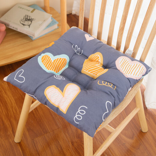 Silla de cojín engrosada promocional Cojín Bulto Otoño espesado e invierno Silla de oficina general de estudiante Gray-Side-Short-Short Grey 3893 Universal Modelo 40*40 cm