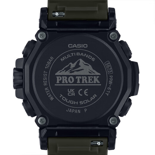 卡西欧（CASIO）PRW-6600YB-3/6621/6900Y-1/6611/61Y-1B光能电波登山手表 PRW-61Y-3PR军绿带