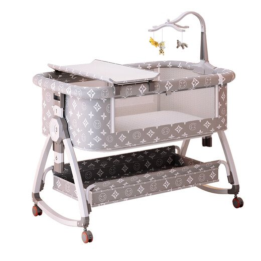 Cuna de plegamiento de oso de conejo con lecho grande Multi-función Medita BB BB Portable Mesa de pañales de cama para bebés Cuna