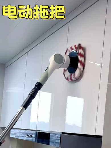 Zhong Zhang Gui electric mop household multi-functional cleaning brush fully automatic lazy mop wet and dry use one mop clean without leaving water stains electric mop - purple ten-in-one