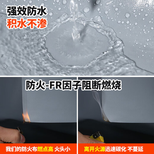 
Shunrun Rain Cloth Waterproof Sunscreen Thickened Balcony Rain Curtain Rain Cloth Sunshade Cloth Rain Cloth Rain Cloth Rain Cloth Torch Waterproof Cloth 1050g Thick Flame Retardant Film (Durable for 30 years) 2x3m