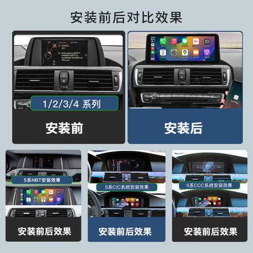 Zhenhang ist für BMW CarPlay/Hicar12357-Serie X1X3X5NBT/CIC geeignet.