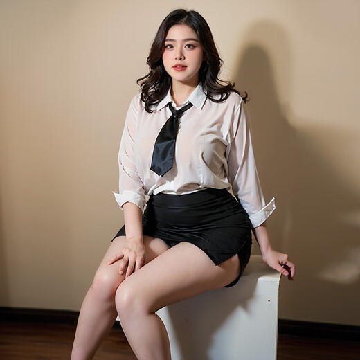 知温情趣内衣服2025新款性感sm羞耻夫妻刺激高档情人节黑丝约会战 性感纯御吊带裙特大6625 大码推荐120-160斤