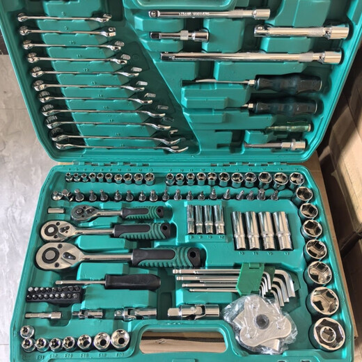 Ye Yu 216-piece auto repair tool set socket wrench combination car repair complete wrench set 216-piece set 24-tooth auto repair model (guaranteed replacement if broken)