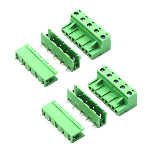 Dafuri KF2EDG 7.62MM terminal block PCB terminal 2P 3P 4P 5P6P7P8P9P12P plug-in 4P socket 7.62MM plug-in (1 piece)