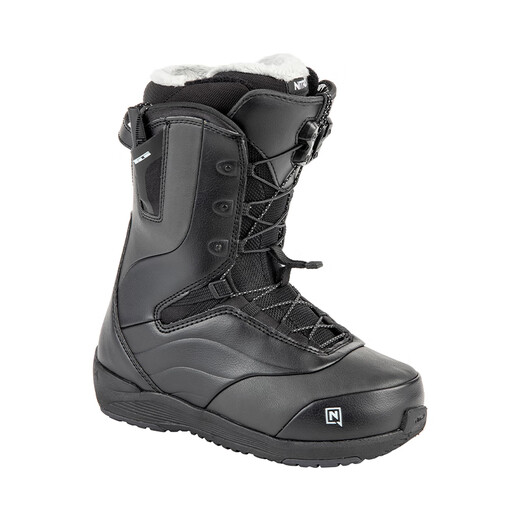 NITRO Ski Shoes CROWN Snowboard Shoes Park All-Round Quick Wear Comfortable Warm Snowboard Boots 2425 Women's Black 36.5 (Inner Length 235cm)