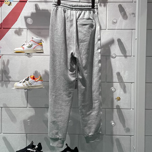 阿迪达斯 （adidas）三叶草运动裤女裤秋季新款健身裤子透气休闲裤收口小脚裤长裤 IT9856 M