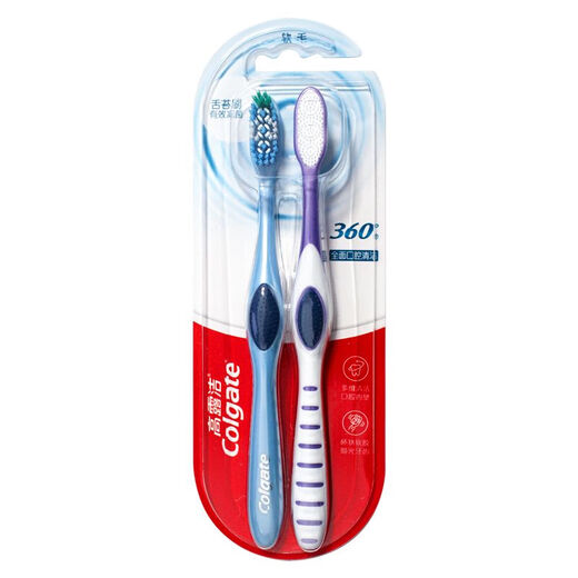 Colgate umfassende orale Reinigungsmittel mit mittlerer Borstenbäuche reduziert Bakterien und entfernt Zahnflecken und erfrischt den Atemhaus mit 4 Teilen 360 umfassende orale Reinigung 2 Sätze