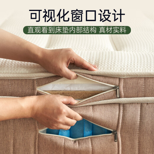 MA Master Ladex Spring Mattress 1.8x2m Simmons Simmons Soft and Hard Dual-Spine Protection Mattress Jute Brout Brout Brout 1.5x2m Sprout Classic C Style [Hard Strong Ridge/23cm] 1350 mm*2000 mm