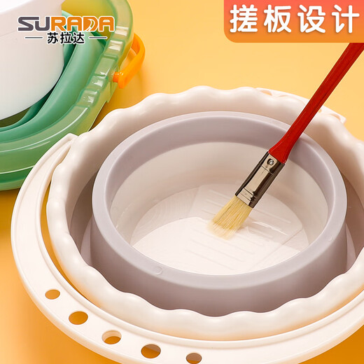 苏拉达(Surada)洗笔桶 可插笔水桶多功能调色盘洗笔筒美术绘画颜料画笔桶便携画画打水桶 洗笔桶+盖套装D-681 速写 马克笔绘画
