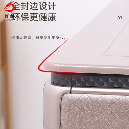 三栖虎加厚防烫麻将桌面板木质通用盖板麻将机盖板家用餐桌板正方形配件 珍珠白9898cm*98c