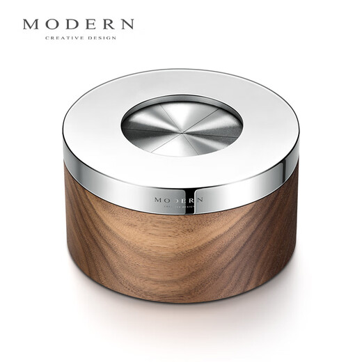 Moderne Lifel Lifel moderne moderne créatif personnalisé en cendrier tendance en acier inoxydable en acier inoxydable fermé cendres volantes anti-vol Gift masculin en acier inoxydable personnalisé style glossy (grand)