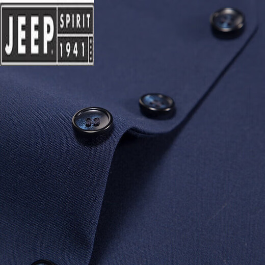 JEEP SPIRIT men's suit vest men's outerwear vest suit business casual formal wear wedding horse clip 19033 blue S
