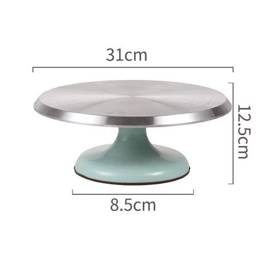 Baijie cake decorating table turntable baking tools aluminum alloy birthday cake household commercial special tools rotating anti-slip 10-inch decorating table
