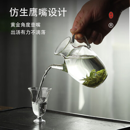 Gaoming Gaoming green tea teapot imitation Song Dynasty glass transparent holding pot Song Dynasty pot Kung Fu one person small teapot tea household tea cup