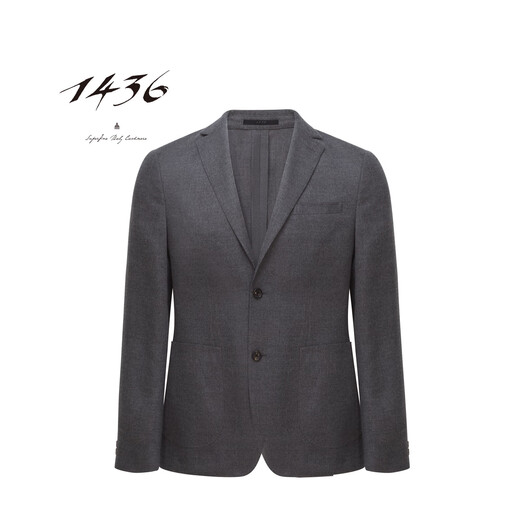 1436 RARE Cashmere Flat Collar's Cashmere Suit Dark Grey 180/96a/XL