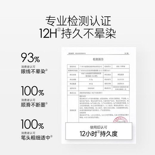 Carslan big eyes 2-piece set (Slim fine mascara 4g long-lasting liquid eyeliner 0.5ml) New Year's gift for girls