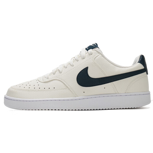 耐克（NIKE）板鞋男鞋2025新款夏季Court经典简版空军一号低帮运动休闲鞋 HQ4867-101帆白军械深海蓝 43