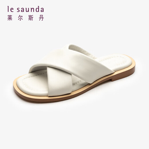 
Lairsdan Fashionable Casual Cross-Wire Heel Flip-Flops Sandals Women's Shoes 4M12801 White WTK 39
